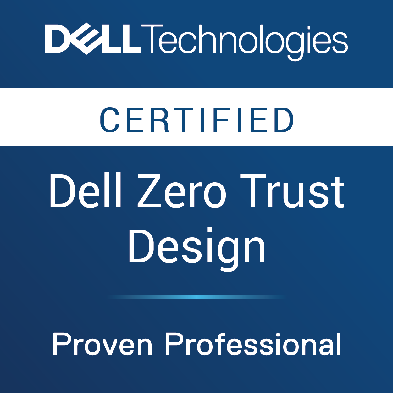 Dell Zero Trust Design Exam badge